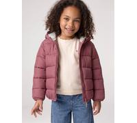 Mädchen Steppjacke mit Kapuze, Übergangsjacke pflaume Gr. 122 von Vertbaudet