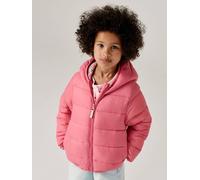 Vertbaudet Mädchen Steppjacke mit Kapuze, Recycling-Polyester, Übergangsjacke rosa 146/152