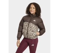 ADIDAS Kinder Jacke KUNSTDAUNEN, ALLOVER-PRINT (KQ6169) 152 DBROWN/CRLI/KHASIX/CR