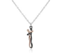 Mädchen Sterling Silber Umarmung Halskette & - Männer & Frauen Umarmung Anhängerkette - Paar Halskette