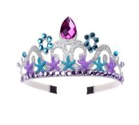 Mädchen Stirnband Krone Krone Design Stirnband Ozean Seestern Meerjungfrau Prinzessin Stirnband Kinder Festlich Kopf Hoop Kopfbedeckung Zubehör Silber