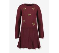 Mädchen Strickkleid mit Paillettenherzen BLUE SEVEN bordeaux Gr. 98