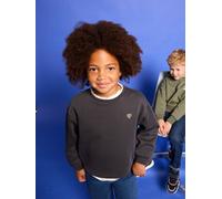 Mädchen Sweatshirt mit Print BASIC grau Gr. 146/152 von Vertbaudet
