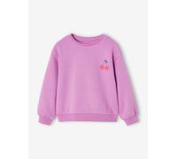 Mädchen Sweatshirt mit Print BASIC violett Gr. 92/98 von vertbaudet