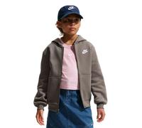Mädchen Sweatshirt Nike Kids Club Fleece Full-Zip - cave stone/white - Blau (M)