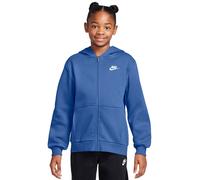 Mädchen Sweatshirt Nike Kids Club Fleece Full-Zip - comet blue/white - Blau (L)