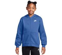 Mädchen Sweatshirt Nike Kids Club Fleece Full-Zip - comet blue/white - Blau (S)