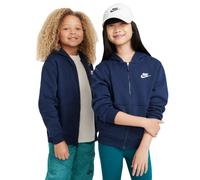 Mädchen Sweatshirt Nike Kids Club Fleece Full-Zip - midnight navy/white - Blau (S)