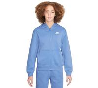 Mädchen Sweatshirt Nike Kids Club Fleece Full-Zip - polar/white - Weiß (XL)