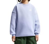 Mädchen Sweatshirt Nike Kids Sportswear Club Fleece Oversized - ghost/white - Blau (XL)