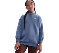 Mädchen Sweatshirt Nike Kids Sportswear Club Fleece Oversized - world indigo/white - Blau (XL)