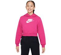 Mädchen Sweatshirt Nike Sportswear Club Fleece Crop - fireberry/white - Rosa (L)