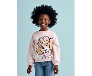 Mädchen Sweatshirt PAW PATROL mit Blumen & Stella pudrig rosa Gr. 128