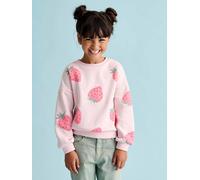 Vertbaudet Mädchen Sweatshirt rosa erdbeeren 146/152