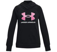 Mädchen Sweatshirt Under Armour Girls' UA Rival Fleece Big Logo - black/pink edge - Schwarz (XL)