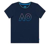 Mädchen T-Shirt Australian Open Logo Tee - Blau (104 cm)