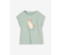 Vertbaudet Mädchen T-Shirt mit Tierprint graublau 140