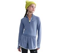 Nike Dri-Fit Half-Zip Longsleeve Mädchen in blaugrau, Größe: L (nur noch wenige Artikel verfügbar)