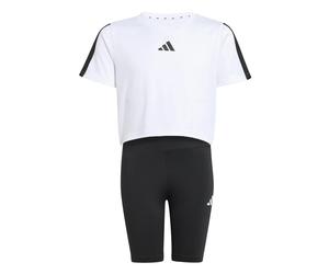 Mädchen Trainingsanzug mit 3 Streifen adidas Train Essentials Weiß 13/14 Jahre alt