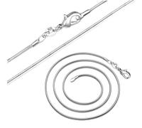 Mädchenschmuck, Länge 40,6-76,2 cm, 100% Ketten, Halsketten, 1 mm, Schlangen-Choker-Halskette für Damen, Dekorationen