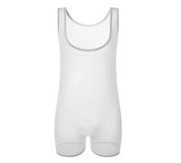 Männer Ärmellos Body Netz Transparent Herrenbody Herren Bodysuit Overall Unterwäsche Unterhemd Männerbody Erotik-Einteiler Mens Schlafanzug