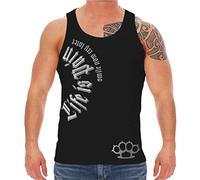 Männer Athletic Trägershirt Life is Pain Smile Now Cry Later Silber Serie