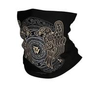 Männer Frauen Wikinger Rabe Halswärmer Balaklava - Nordische Mythologie Huginn und Muninn Krähen Druck Nahtloses Bandana Schlauchschal - Sommer Tragbarer Gesichtsschal Kopfbedeckung