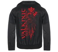 Männer Harrington WINTER Jacke Rabe Asgard Walhalla Vikings Mythologie