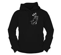 Männer Herren Kapuzenpullover Dart Double Makes Money Motiv AUF RÜCKEN