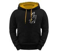 Männer Herren Kapuzenpullover Dart Double Makes Money Motiv AUF RÜCKEN