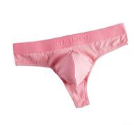 Männer Thong Unterwäsche Elastischer Bund(Pink XL)