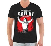 Männer und Herren T-Shirt Leverkusen Niemals aufgeben Größe S - 8XL