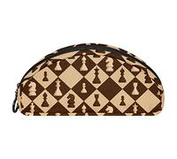 Mäppchen Schach Nahtlos Weicher Reißverschluss-Bleistift-Organizer, Make-Up-Taschen