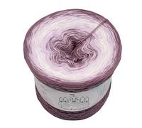 Märchengarne Gradient Garn Farbverlaufsgarn Lavendelduft 4 oder 3 fädig Bobbel Wolle häkeln stricken (Lavendelduft, 3 Fach - 400g/2000m)