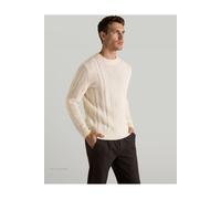 MAERZ Classic Fit Pullover ecru, Zopfmuster