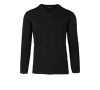 MAERZ Classic Fit Pullover schwarz, Einfarbig
