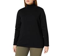 MAERZ Regular Fit Damen Rollkragenpullover schwarz, Einfarbig
