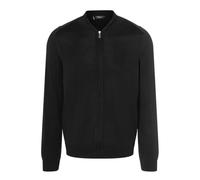 Strickjacke aus Schurwolle mit kleinem Stehkragen 60 men Black