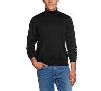 Maerz Herren März Strick Rollkragen Schwarz 100% Merino Superwash Pullover, Schwarz (595), 54 EU