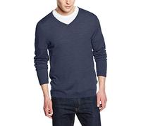 MAERZ Modern Fit Pullover rauchblau, Einfarbig