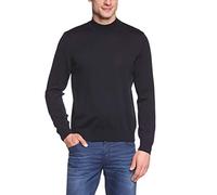 MAERZ Muenchen Herren Pullover Stehkragen Schurwolle Marine Größe 60