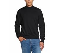 März Herren Pullover Stehkragen 490300-595 Merinowolle Schwarz uni Größe 60