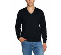 MAERZ Herren Pullover V-Ausschnitt Wolle (Merinowolle) Superwash 490400-399 navy 60