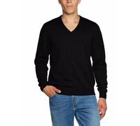 MAERZ Muenchen Pullover 490400 Herren V-Ausschnitt Merinowolle Schwarz Gr. 50