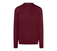 MAERZ Muenchen Regular Fit Strickpullover reiner Schurwolle in Bordeaux, Größe 48
