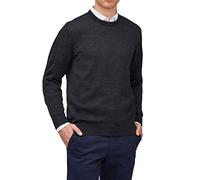 MAERZ Herren Pullover Rundhals Wolle (Merinowolle) 490500-591 anthrazit grau uni 58