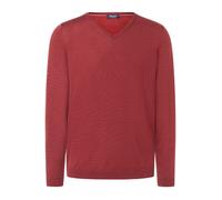 MAERZ Merino Air Modern Fit Pullover Smooth Cherry, Einfarbig