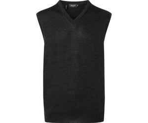 MAERZ Merino Superwash Classic Fit Pullunder anthrazit, Einfarbig
