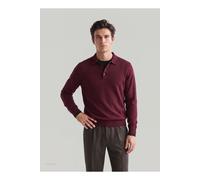 MAERZ Merino Superwash Regular Fit Pullover Barolo Wine, Einfarbig