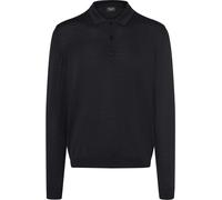 MAERZ Merino Superwash Regular Fit Pullover schwarz, Einfarbig